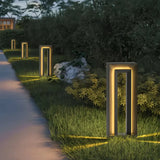 Moderne LED-Solar-Wegeleuchte in rechteckigem Design, IP65