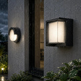 Moderne LED Außenwandleuchte IP65 in Schwarz