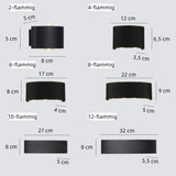 Moderne LED Außenwandleuchte Up & Down IP65 rechteckig