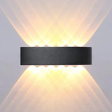 Moderne LED Außenwandleuchte Up & Down IP65 rechteckig
