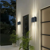 Moderne LED-Außenwandleuchte Up & Down in Schwarz – IP65