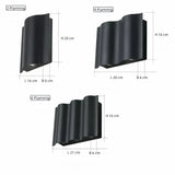 Moderne LED-Außenwandleuchte Up & Down in Schwarz – IP65