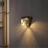 Moderne LED Außenwandleuchte aus Kristall IP65 für den Außenbereich