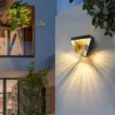 Moderne LED Außenwandleuchte aus Kristall IP65 für den Außenbereich