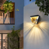 Moderne LED Außenwandleuchte aus Kristall IP65 für den Außenbereich