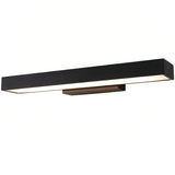 Moderne LED Außenwandleuchte mit Bewegungsmelder in Schwarz, IP65, 40–60 cm