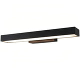 Moderne LED Außenwandleuchte mit Bewegungsmelder in Schwarz, IP65, 32–80 cm