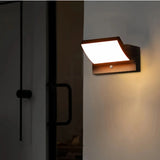 Moderne LED Außenwandleuchte mit Sensor, IP65, Schwarz