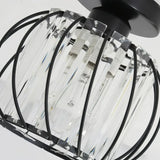 Moderne LED Deckenleuchte für den Flur im Kristall Design, Ø19 cm