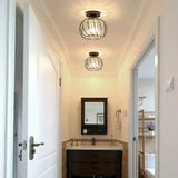Moderne LED Deckenleuchte für den Flur im Kristall Design, Ø19 cm