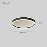 Moderne LED-Ring-Deckenleuchte dimmbar fürs Schlafzimmer – Ø 40/50 cm