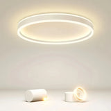 Moderne LED-Ring-Deckenleuchte dimmbar fürs Schlafzimmer – Ø 40/50 cm
