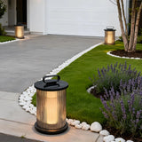 Moderne LED Gartenlaterne aus Glas für Außenbereiche IP65