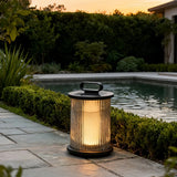Moderne LED Gartenlaterne aus Glas für Außenbereiche IP65