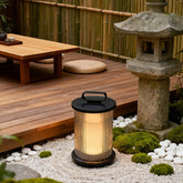 Moderne LED Gartenlaterne aus Glas für Außenbereiche IP65