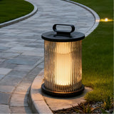 Moderne LED Gartenlaterne aus Glas für Außenbereiche IP65