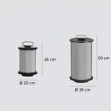 Moderne LED Gartenlaterne aus Glas für Außenbereiche IP65