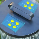 Moderne LED Gartenlaterne aus Glas für Außenbereiche IP65