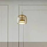 Moderne LED Pendelleuchte aus Glas – dimmbar, ideal für Esszimmer