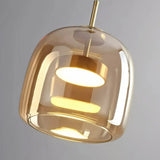 Moderne LED Pendelleuchte aus Glas – dimmbar, ideal für Esszimmer