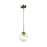 Moderne Glas Pendelleuchte in Kugelform für Esszimmer & Esstisch