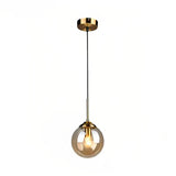 Moderne Glas Pendelleuchte in Kugelform für Esszimmer & Esstisch