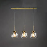Moderne Glas Pendelleuchte in Kugelform für Esszimmer & Esstisch