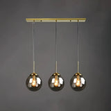 Moderne Glas Pendelleuchte in Kugelform für Esszimmer & Esstisch