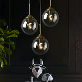 Moderne Glas Pendelleuchte in Kugelform für Esszimmer & Esstisch