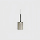 Moderne LED Pendelleuchte aus Glas in Zylinderform für Schlafzimmer