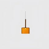 Moderne LED Pendelleuchte aus Glas in Zylinderform für Schlafzimmer