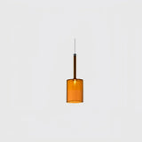 Moderne LED Pendelleuchte aus Glas in Zylinderform für Schlafzimmer