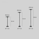 Moderne LED Pollerleuchte für Gartenwege, IP65