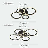 Moderne LED Ring Deckenleuchte fürs Wohnzimmer