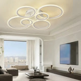 Moderne LED Ring Deckenleuchte fürs Wohnzimmer