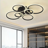 Moderne LED Ring Deckenleuchte fürs Wohnzimmer