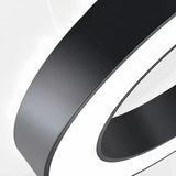 Moderne LED Ring Pendelleuchte – dimmbar, schwarz, ideal für Esszimmer & Büro
