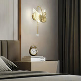 LED Wandleuchte für Schlafzimmer im Schwanen-Design, dimmbar