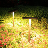 Moderne Solar-Wegeleuchte für den Garten, IP65, mit schwenkbarem Leuchtenkopf