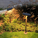 Moderne Solar-Wegeleuchte für den Garten, IP65, mit schwenkbarem Leuchtenkopf