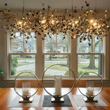 Moderne Sputnik LED Pendelleuchte aus Edelstahl, dimmbar, für Esszimmer