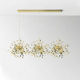 Moderne Sputnik LED Pendelleuchte aus Edelstahl, dimmbar, für Esszimmer