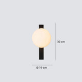 Moderne Außenwandleuchte in Kugelform IP65