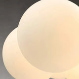 Moderne Bubble LED Pendelleuchte aus Opalglas für Esszimmer