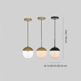 Moderne Glaskugel-Pendelleuchte für das Esszimmer