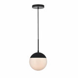 Moderne Glaskugel-Pendelleuchte für das Esszimmer