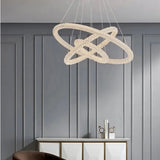 Moderne Kristall-Ring Pendelleuchte für das Wohnzimmer