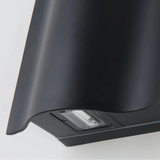 Moderne LED-Außenwandleuchte in Schwarz mit Up-&-Down-Licht