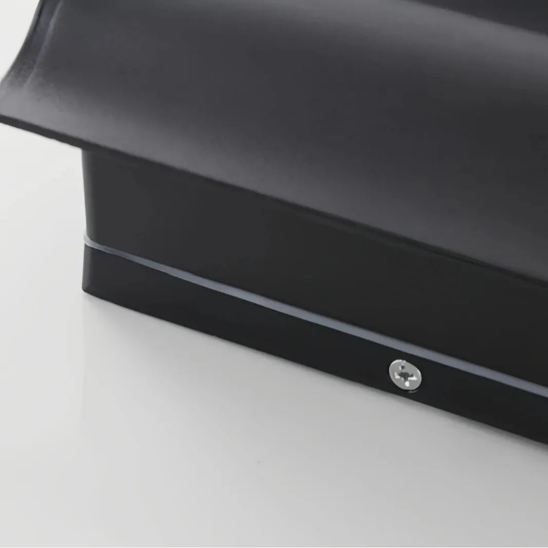 Schwarze LED-Außenwandleuchte IP65