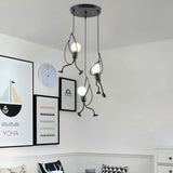 Moderne LED-Pendelleuchte im Iron-Man-Stil für das Esszimmer